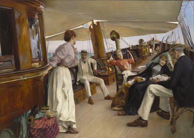 On the Yacht Namouna, Venice by Julius Leblanc Stewart